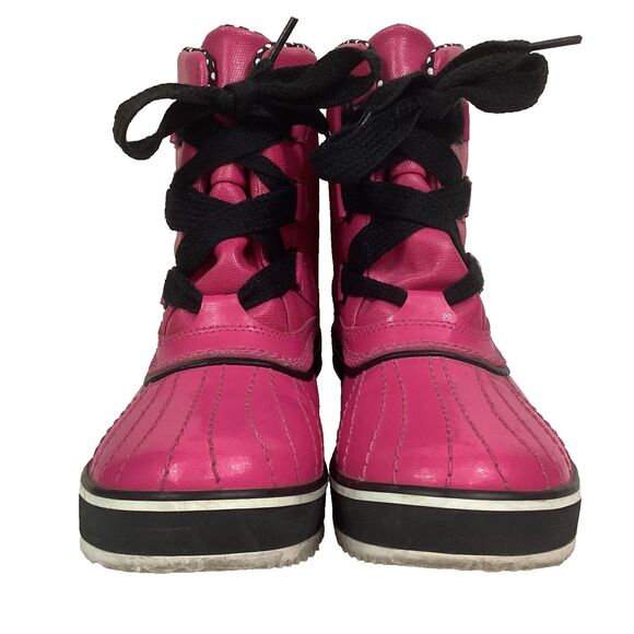 Sorel Trivoli II Duck Boots-Women's Sz 9 Pink Waterproof Rain/Winter- NL1691-614 - Picture 2 of 12